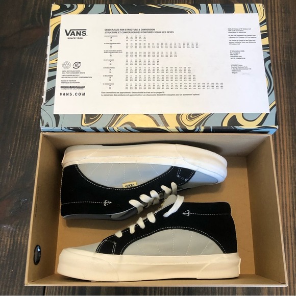 VANS Skateboard RARE! Women’s 7 Mens 5.5 Black Gray Skateboarding Shoes. - Picture 3 of 16